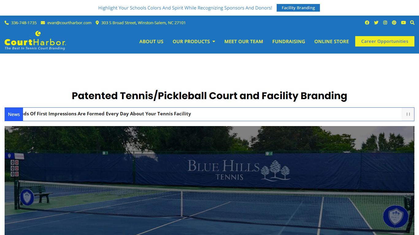 - CourtHarbor - Patented Tennis Court and Facility Branding