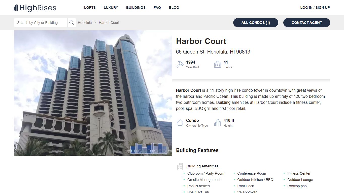 Harbor Court Condos of Honolulu, HI | 66 Queen St